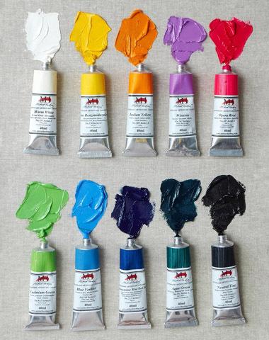 Michael Harding Oil Paint x Cass Art 40th Anniversary 40ml Assorted Colours Set of 10