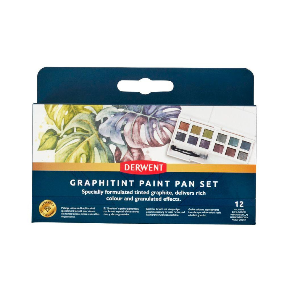 Derwent Graphitint Paint Pan Palette Set of 12