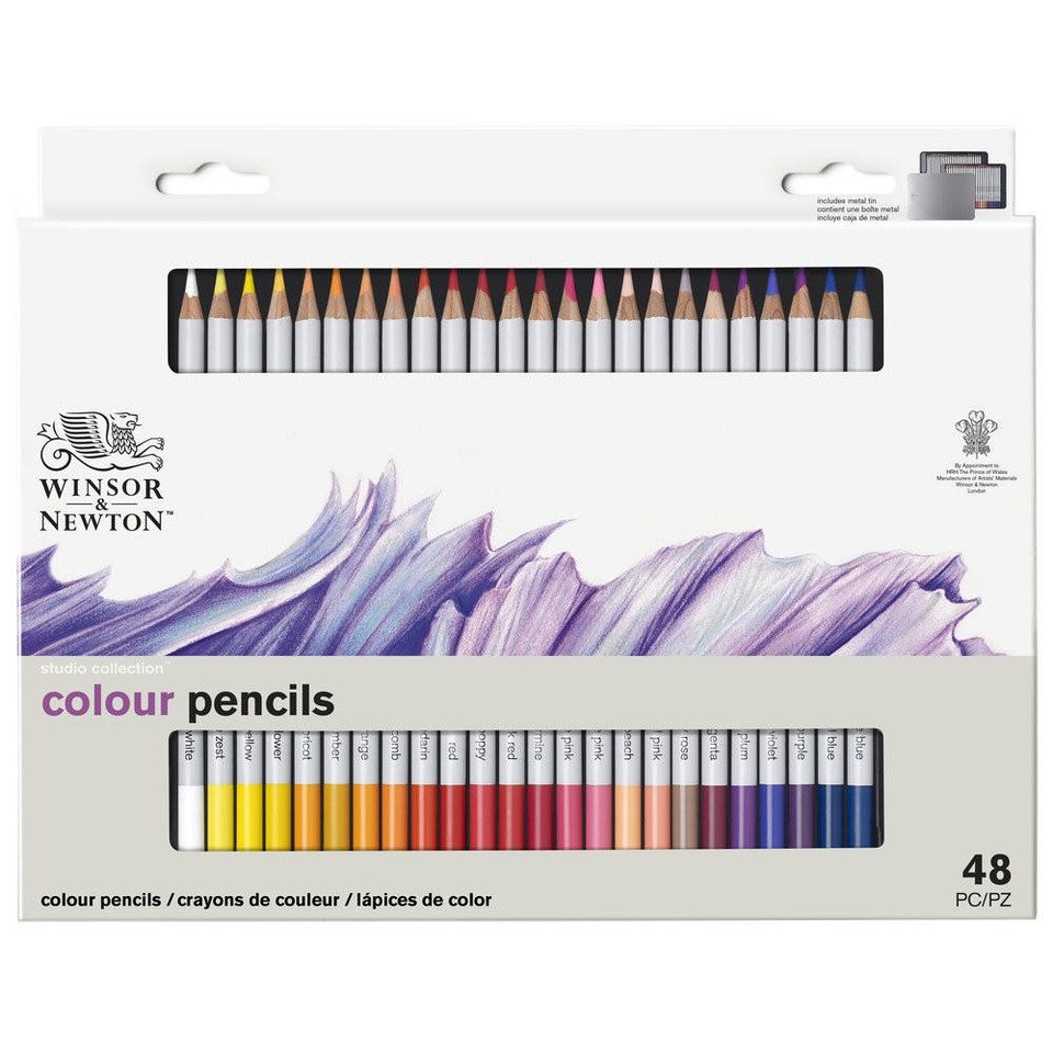 Winsor & Newton Studio Collection Coloured Pencils Set of 48